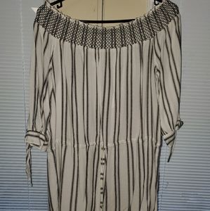 Blue Island Off Shoulder Tunic